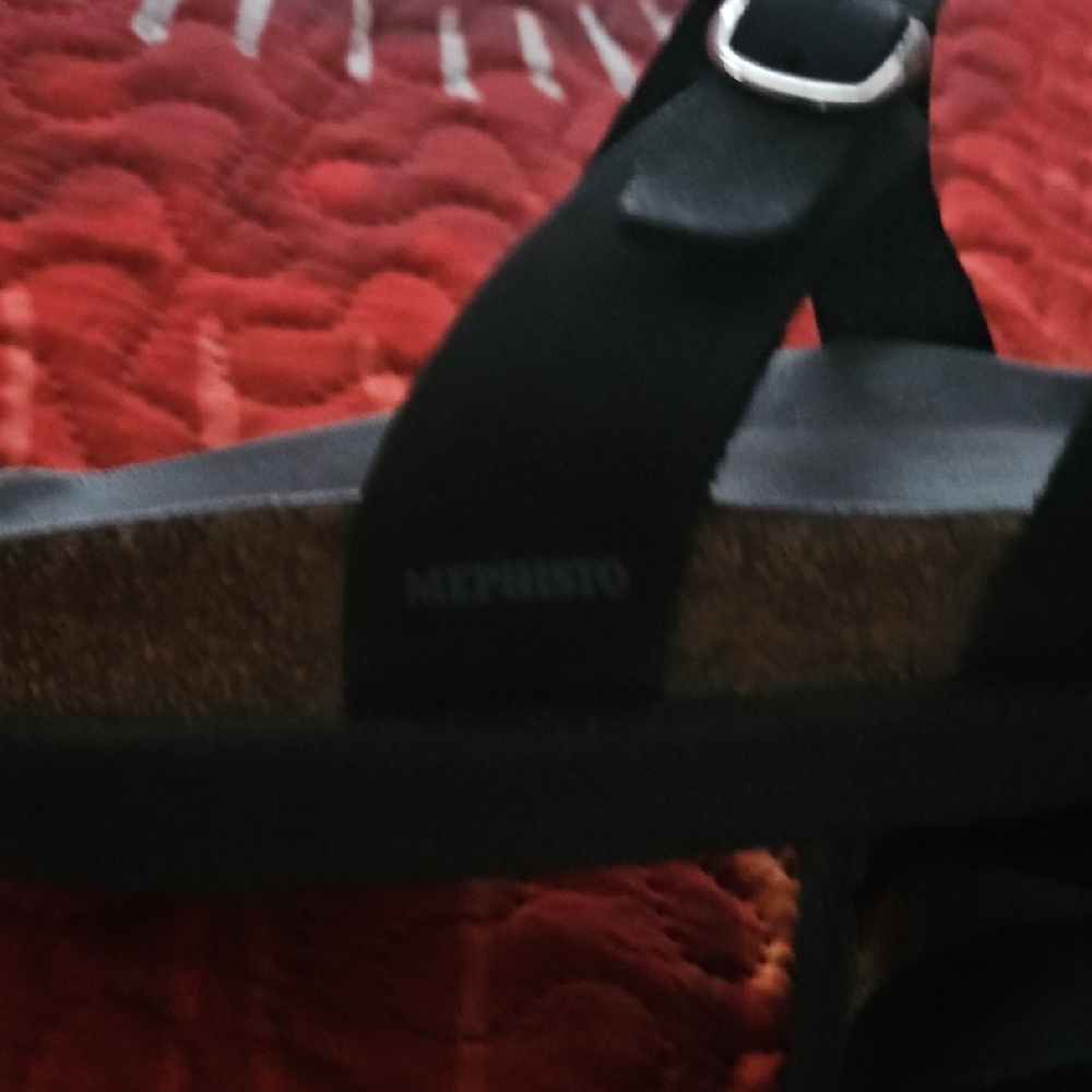 Mephisto Black Sandals with Buckle Straps *Womens Size 8 - Picture 3 of 9